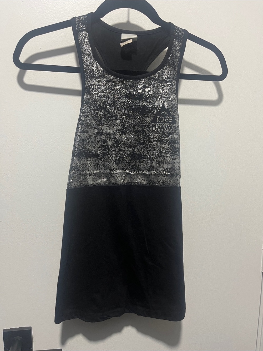 Varsity D2 Summit Black and Silver Athletic Tank Top